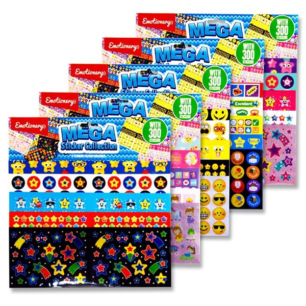 Mega Sticker Pack – Books & Balloons