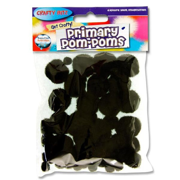 Pom Poms - Black